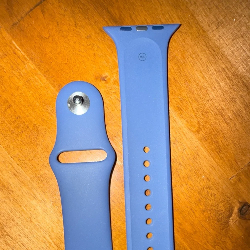 NWOB Genuine Apple iWatch Sport Band Abyss Blue 46mm M/L